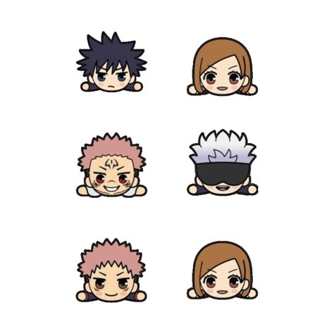 Chibi Heads Jujutsu Kaisen Jujutsu Kaisen Chibi Jjk Gojo Sukuna