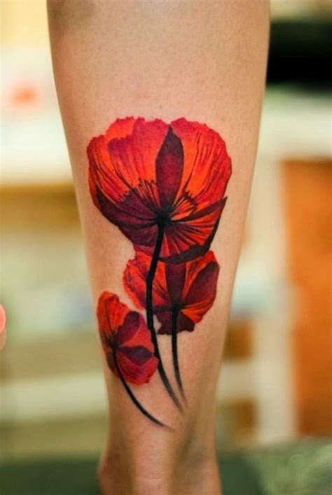 Poppies Beautiful Flower Tattoos Poppies Tattoo Watercolor Poppy Tattoo