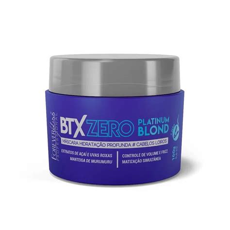 Btx Zero Platinum Blond Forever Liss Botox Matizador Para Cabelo Loiro