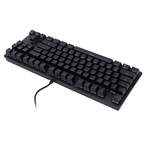 Mechanical Keyboard Black USB Wired Green Axes 87?key RGB Mechanical ...