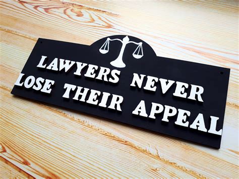 Lawyer Sign Lawyer T Law Office Decor Law School Etsy