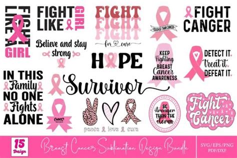 Breast Cancer Sublimation Bundle Graphic By Graphic Design Store