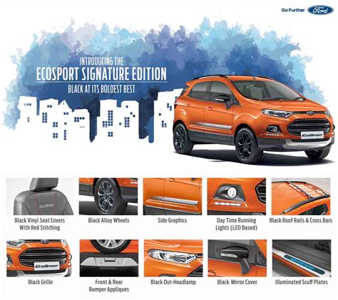 Ford Ecosport Black Signature Edition Launched For Rs Lakhs Hot Sex Picture