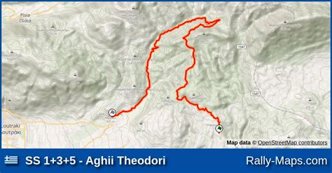 Ss Aghii Theodori Stage Map Rally Korinthou Rally