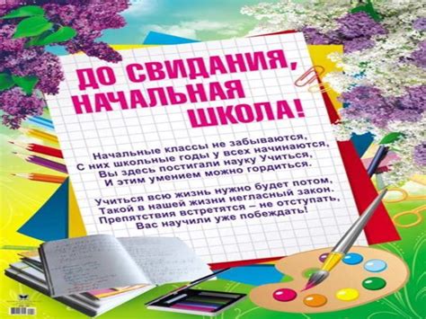 Презентация по окончании 4 класса
