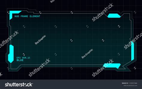 Creative Hud Futuristic Rectangle Frame Virtual Stock Vector Royalty