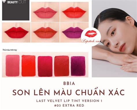 Son Kem Bbia 03 Extra Red Màu Đỏ Hồng Đẹp Nhất Đẳng Cấp Nhất