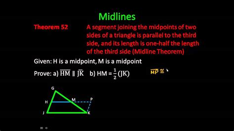 Triangle Application Theorems Mp Youtube