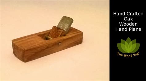 Handmade Oak Wooden Hand Plane Diy Woodworking Hand Tool Youtube