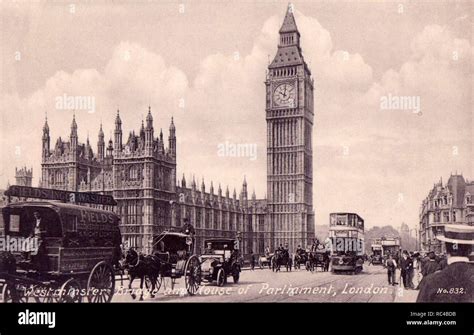 Westminster Bridge and Houses of Parliament, c. 1910 Stock Photo - Alamy