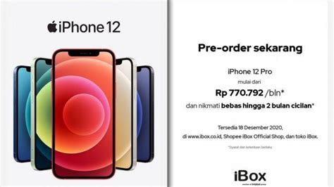 Daftar Harga HP Iphone 12 Yang Sudah Dijual Resmi Di Indonesia IBox