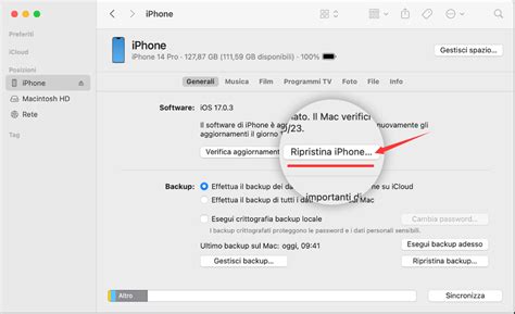 Ripristino Iphone Guida Facile Per Resettare Senza Password Pc