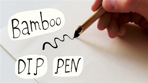 How To Create Your Own BAMBOO Dip Pen Easy Tutorial YouTube