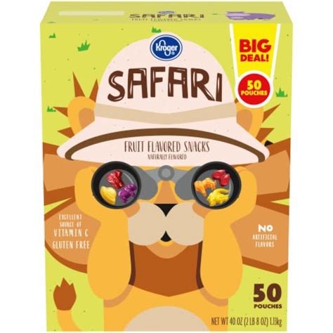 Kroger® Safari Fruit Flavored Snacks 50 Ct 08 Oz Ralphs