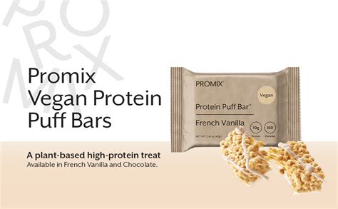 Promix Nutrition Vegan Protein Puff Bars High Protein Low Calorie Marshmallow