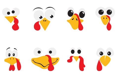 Turkey Face Svg Vector Thanksgiving Day Gráfico Por Artgraph · Creative