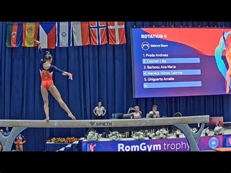 Sabrina Voinea Bb Aa Romgym Trophy Youtube