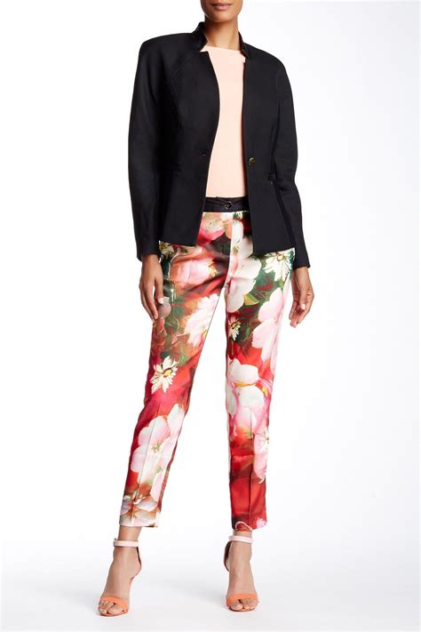 Ted Baker London Tiina Rose Print Trouser Printed Trousers Ted