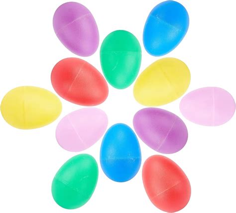 Voarge Musical Eggs Shakers Plastic Egg Shakers Percussion Egg Shakers