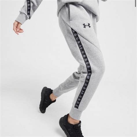 Under Armour Womens Grey And Black Joggers Tracksuits Depop