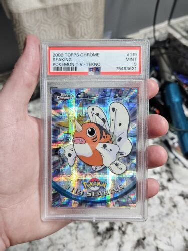 Pokemon Topps Chrome Series Tekno Seaking Psa Mint Ebay