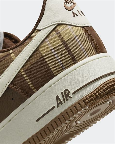 Nike Air Force 1 Plaid Cacao Wow DV0791 200 Grailify