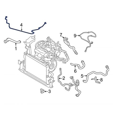 Volvo OE 31368752 Engine Coolant Overflow Hose