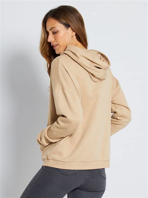 Sweat à capuche beige Kiabi 10 00