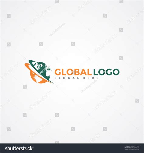 Global Logo Template Vector Illustration Eps Stock Vector Royalty