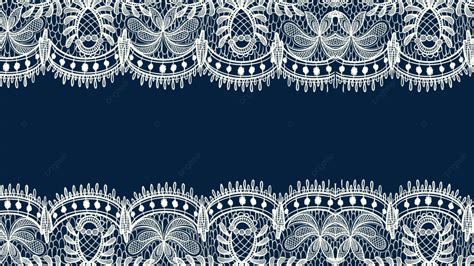 Lace Wedding Decoration Border Horizontal View Romantic Lace Border