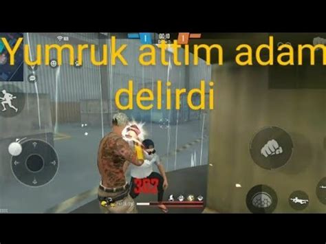 YANLIZ KURT MODUN DA OYNADIM YUMRUK ATTIM ADAM DELİRDİ FREE FİRE YouTube