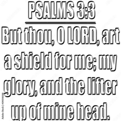 Psalm 33 Kjv Bible But Thou O Lord Art A Shield For Me My Glory