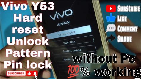 Vivo Y53 Hard Reset And Unlock Password Lock Without Pc Pattern Lock