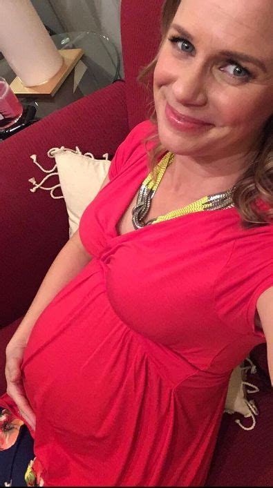 Andrea Barber Kimmy Gibbler Wearing Our Moonbump Pregnancy Bumps For