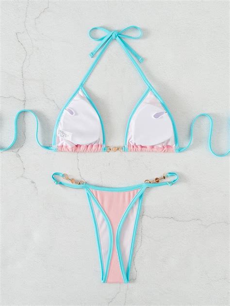 Shein Swim Encaderna O De Encaderna O Decora O P Ra Corrente Ligada