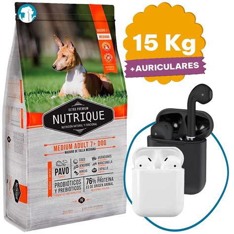 Nutrique Perro Adulto Senior 7 Raza Mediana 15 Kg 12 3 Mundo Mascota