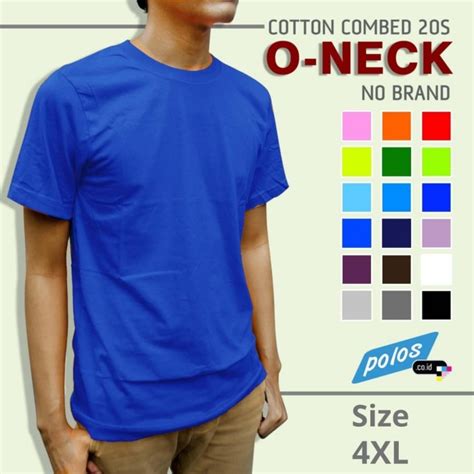 Jual Kaos Polos Super Cotton 20s Unisex Ukuran JUMBO BIG SIZE XXXXL