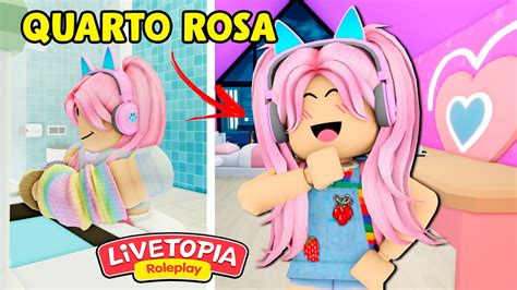 O QUARTO ROSA DA NOVA CASA SEGREDOS DE LIVETOPIA RP ROBLOX YouTube