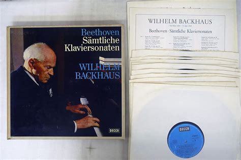 Wilhelm Backhaus Beethoven Samtliche Klaviersonataen Decca Srk D