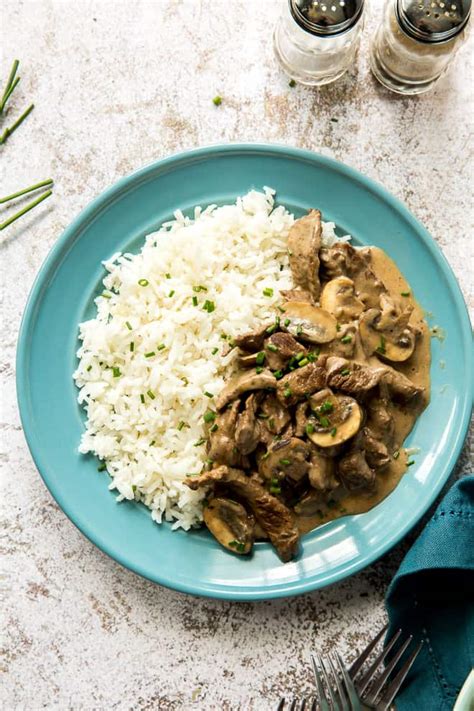 Beef Stroganoff Rich Creamy Delicious Valeries Kitchen