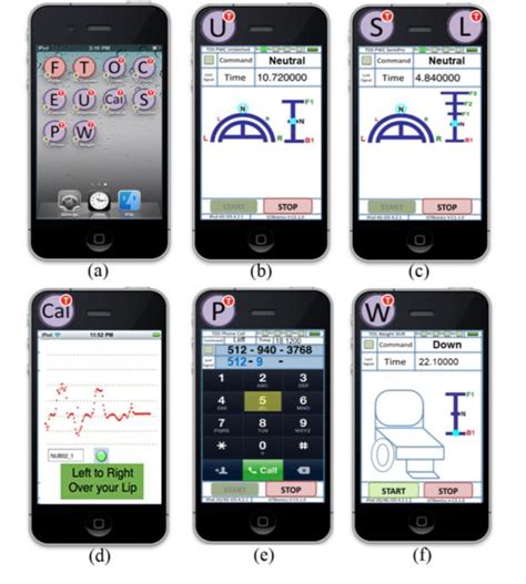 Tds Gui For The Experiment On A Smartphone A The Main Screen Of The