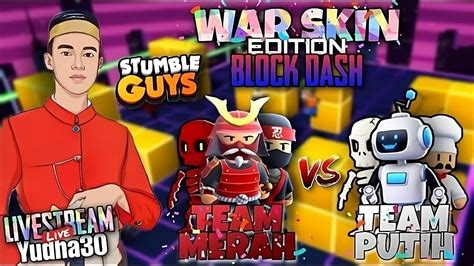 Live War Skin Mr Beast Team Vs Skeleton Team Block Dash Only