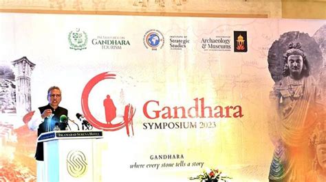 President Dr Arif Alvi Addressing The International Gandhara Symposium