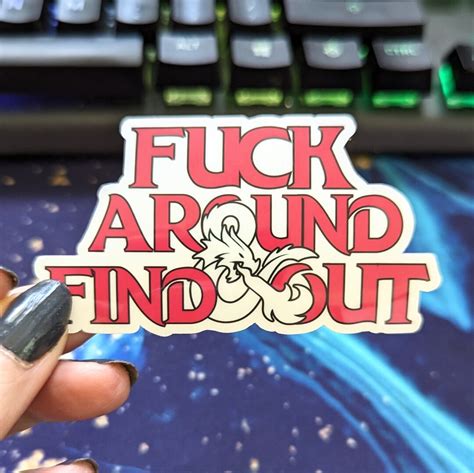 D D Fuck Around And Find Out Etsy
