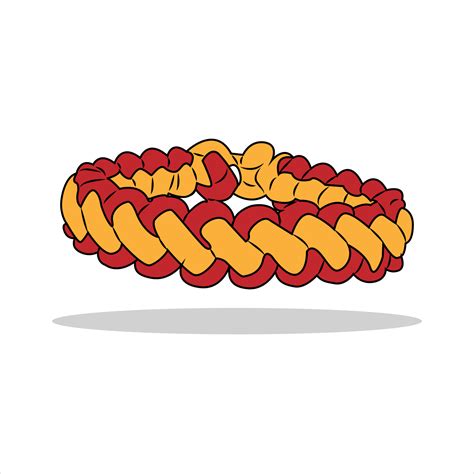 Friendship Bracelet In Flat Cartoon Style Vector Illustration 6713510