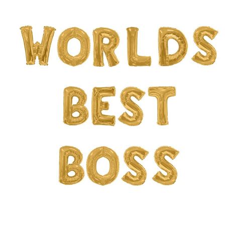 Worlds Best Boss Balloon Banner Set Bosss Day Instaballoons