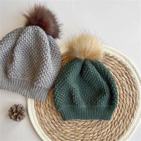 Herringbone Moss Stitch Hat Pattern Easy Crochet Atelier Yuwa Ciao Jp