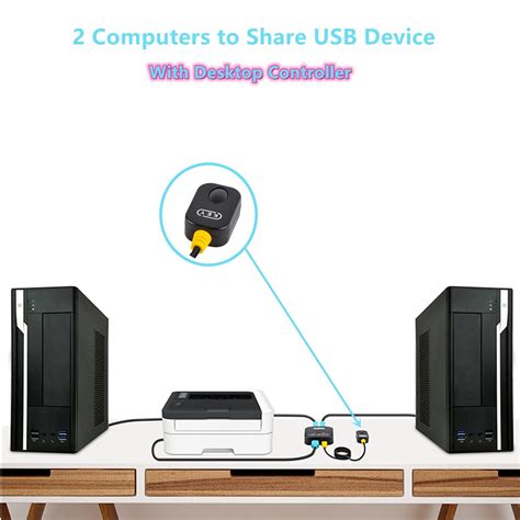 Usb Switch Selector 2 Port Usb Switch For 2 Computers Sharing 1 Usb 20 Devices Keyboard Mouse