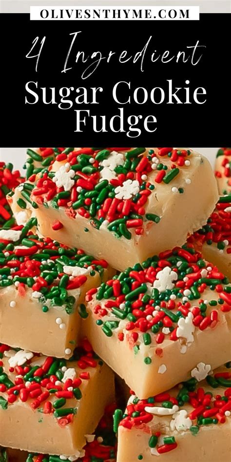 Christmas Cookie Fudge Olives Thyme Recipe Homemade Fudge