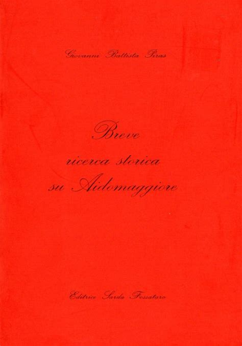 Breve Ricerca Su Aidomaggiore Libri Sardi